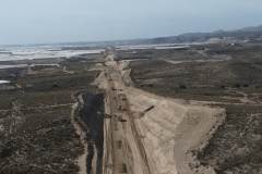 Movimiento de tierras. 02/2024. Foto Adif Alta Velocidad.