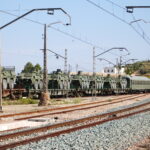 Tren militar en la estación de Benahadux-Pechina (ASAFAL)